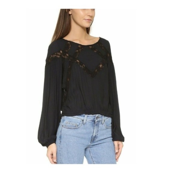Free People Lace Blouse - Picture 1 of 7
